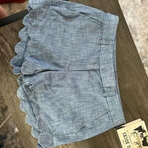 Light blue cotton JCrew shorts - never worn